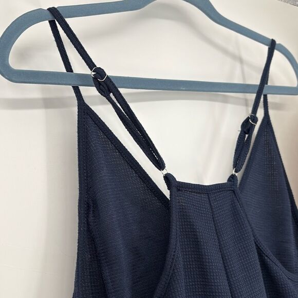 NWOT Casual Jumpsuit Romper Pockets Stretchy‎ Slouchy Navy Size XS - Picture 13 of 16